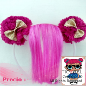 VINCHA LOL POM POM COLORES SURTIDOS x 1